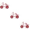 3 Count Mini Bicicletta Artificiale Casa Miniatura Ornamento Da Scrivania
