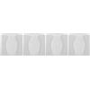 4 Pieces Vasetti Per Fiori Vaso Da Parete in Silicone Decorazione Del Montato