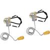 2 Pack Sostituzione Interruttore Lampada Tirare Catena Catenella Per Plafoniera
