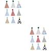 18 cappellini a cono per bambini: cappellino per feste di compleanno con