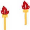 2 PCS Giocattoli Creativi Torcia Piccola Decorazioni Per Feste in Campeggio