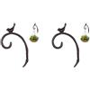 Set of 2 Porta Vaso Da Appendere Gruccia in Ferro Ganci Per Vasi Fiori