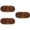 Set of 3 Sottobottiglie Da Tavolo Trita Pepe Sottobicchieri in Legno