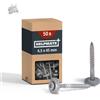 Viti Lattoneria 4,5x45 Acciaio Inox A2 DIN 7995 T20 Guarnizione EPDM Legno 50 Pe