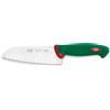 Coltellerie Sanelli Coltello santoku Olivato lama(16cm) Inox PREMANA PROFESSIONAL Verde e Cromo 385