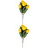 Set of 2 Rami Di Limone Artificiali Stelo Albero Artificiale Per La Decorazione