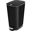 KIS Pattumiera a pedale KIS Chic Bin Style - L - 50 l - Nero