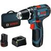 Bosch Avvitatore a batteria BOSCH PROFESSIONAL 12V GSR 12V-15, 2 x 2.0Ah + caricatore