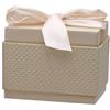 Generico Scatola colore AVORIO con FIOCCO 15.9x10.4x12.2 cm 1GER