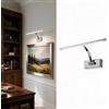 B·LED BARCELONA LED BARCELONA LED Applique LED Per Quadri 6W Cromo Orientabile 2700K | Metallo Cromato, 340mm, CRI>80, Fascio 120°, IP20, Uso Interno