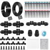 315 PCS Kit Irrigazione a Goccia per Orto Con 14+25 M Tubo, Impianto Irrigazione