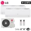 LG ELECTRONICS Climatizzatore 9000+12000 dual split LG Libero Smart WiFi ThinQ DualCool A+++ /