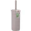 Stefanplast Porta scopino WC appoggio (11,5x11,5x40cm) DOMUS HOME COLLECTION Greige 05016