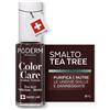 PODERM Smalto Cura per Unghie con Tea Tree - Rosso Nero | Swiss Lab - 8ML | Arricchito