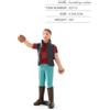 PVC Dipinta Statuette Modello People for Modellino Treno Scene per stazione