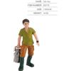 PVC Dipinta Statuette Modello People for Modellino Treno Scene per stazione