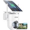 Iegeek 📹ieGeek 2K Telecamera Wi-Fi Esterno con Pannello Solare, Installazione FACILE