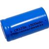 Batteria 16340 Litio 3.7V 1500 mAh Ricaricabile CR123A Testa Piatta Senza Polo