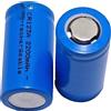 1 Batteria Ricaricabile CR123A 16340 Litio 3.7V 2200mAh Testa Piatta (Flat Top)