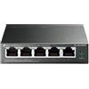 Tp Link Switch di rete 5 porte Gigabit Easy Smart PoE+ Black TL SG105PE Gigabit (1000Ba