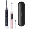 Oral B Spazzolino elettrico IO SERIES 6 Duo Edition (Ricaricabile) Black Lava e Pink S