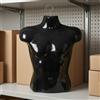 Busto Uomo con Gancio Lucido Manichino da Appendere in Plastica per Showroom
