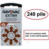 Rayovac 240 batterie pile RAYOVAC EXTRA 312 per apparecchi acustici protesi acustiche