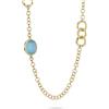 Boccadamo Collana Lunga Boccadamo Bronzo Placcato Oro Gold cristalli celeste _XGR739DA