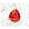 Gemma Sciolta Zaffiro Arancione Naturale 5,25 Ct Trillion Certificata