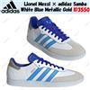 adidas Lionel Messi × adidas Samba bianco blu oro metallizzato ID3550 taglia uomo