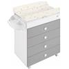 Cam Bagnetto fasciatoio 3 cassetti (93x47x100,5cm) ASIA Grigio 918006 C270