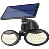 Universo FARO PANNELLO SOLARE RICARICABILE FARETTO 56 LED SENSORE RILEVA MOVIMENTO