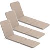 Bazkar Set 3 Cuscini per sdraio Jaipur 190x60 cm beige Oxford PU