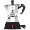 Bialetti Moka elettrica 2 tazze ELETTRIKA Silver e Black 0007290 NP