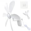 Ventilatore USB da Parete 5V 5W per for campeggio Esterno Silenzioso Soffitto
