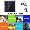 Pannello per solare Pieghevole 50W con Doppia 5V/2A e 5V/3A per Telefoni