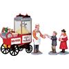 Lemax Popcorn Seller set of 4 Caddington Village Lemax Cod 02832