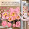 Farfalle Decorative in Tessuto per Feste e Inaugurazioni, Adesivi Murali