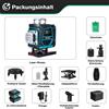 HGLINE Livella laser a 16 linee laser a croce 360° con Bersaglio custodia + treppiede