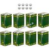 8 LATTINE LATTA C/TAPPI TANICA FUSTO LATTINE PER OLIO CON TAPPO ML 500 8PEZZ