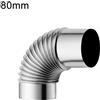 Brand New 90° per camino Fumaria Gomito Tubo Carburante Stufe 60mm/70mm/80mm