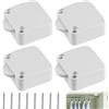 Aicharynic Interruttore a contatto per porta e armadio, 4 pezzi, 2 A, 250 V, interruttore p