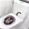 Adesivo WC Gatto per Bagno for decorazione Parete PVC Rimovibile 9,5x12,5cm