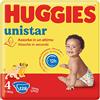 Huggies Unistar, Pannolini Taglia 4 (7-14 Kg), Ultra assorbente, Protezione Completa, Design Disney, 128 Pz