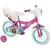 BricoShop24 Bicicletta per Bambini con Rotelle Gabby Dollhouse 16" Rosa Bianco