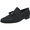 Antica Cuoieria Amalfi - Mocassini Scamosciati Con Nappine Blu - Uomo Scarpe