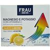 FRAU, Magnesio e Potassio, Integratore Alimentare con Vitamina C, Riduzione Stanchezza e Affaticamento, Funzione Muscolare, Senza Glutine e Lattosio, Gusto Limone, 40 bustine