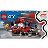 Lego 60443 City - Pitstop e Meccanici con Monoposto Ferrari F1