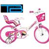 Dino Bikes Bici Bambina UNICORNO 12'' 14'' 16'' 20'' Dino Bikes