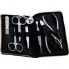 Alpen Set Manicure Alpen 7 pezzi acciaio inox con astuccio in pelle